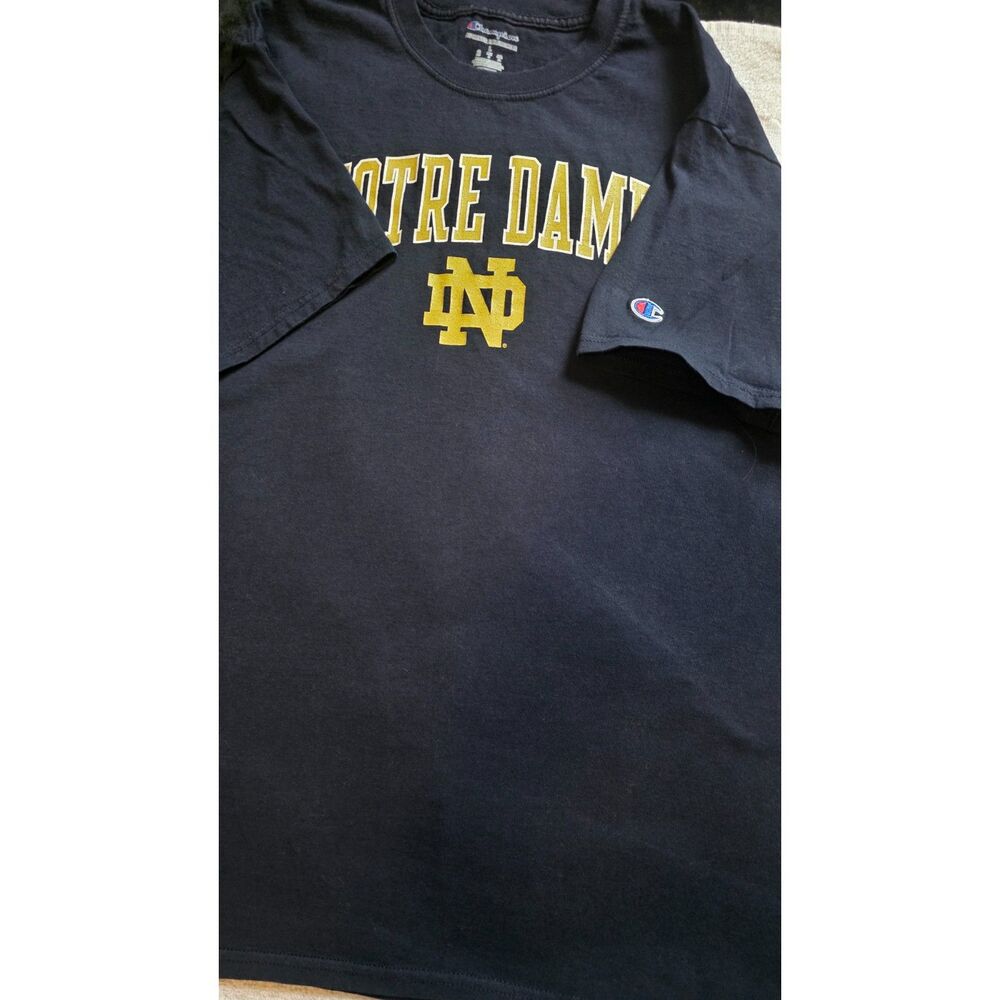 Champion Notre Dame Fighting Irish Men’s Large Navy Blue T-Shirt NCAA